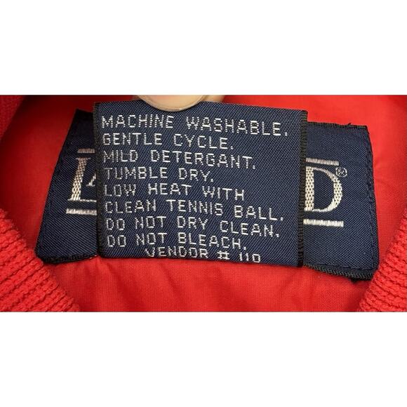 Lands’ End Men’s Goose Down Puffer Vest Red Size Medium RN 62830 - Picture 5 of 6